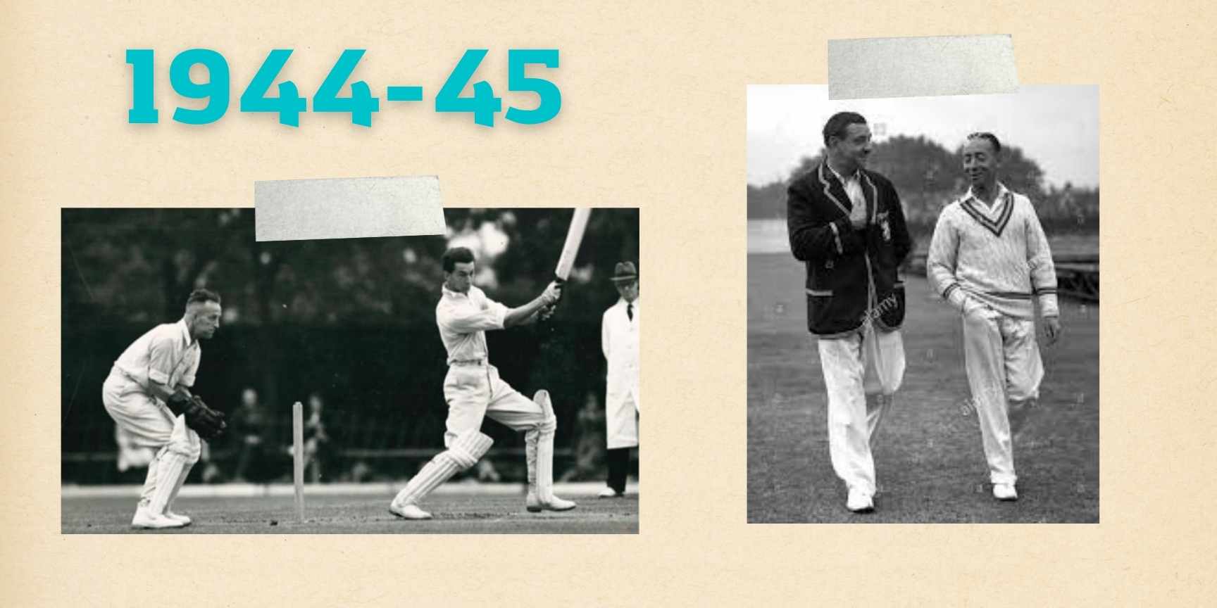 1944-45 and cricket players