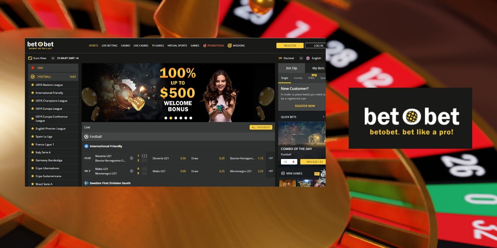 Betobet Betting and Casino games overview