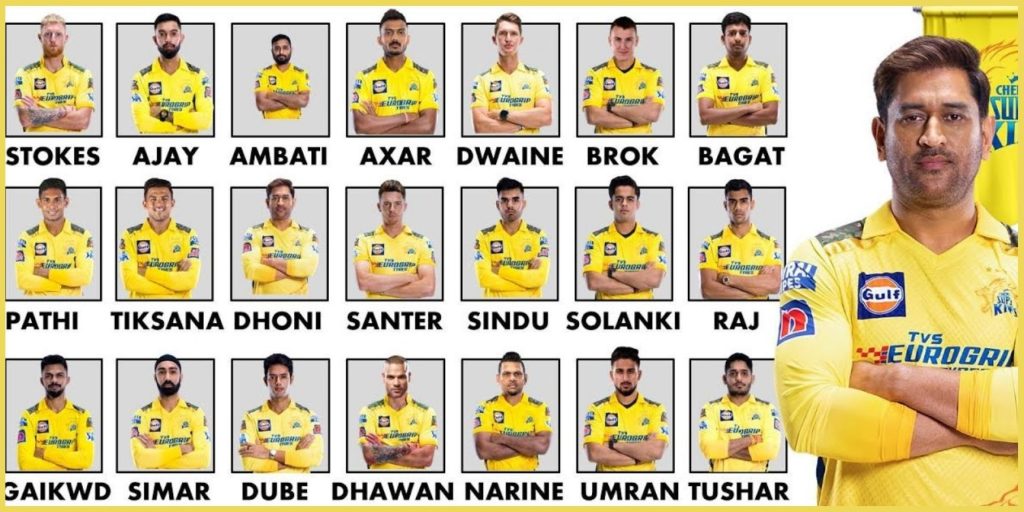 Chennai Super Kings Indian Premier League Squad Announcement